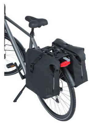 BASIL Double Pannier Soho Nordlicht Mik 41 Liter 31 X 13 X 37 Cm - Noir Pastel