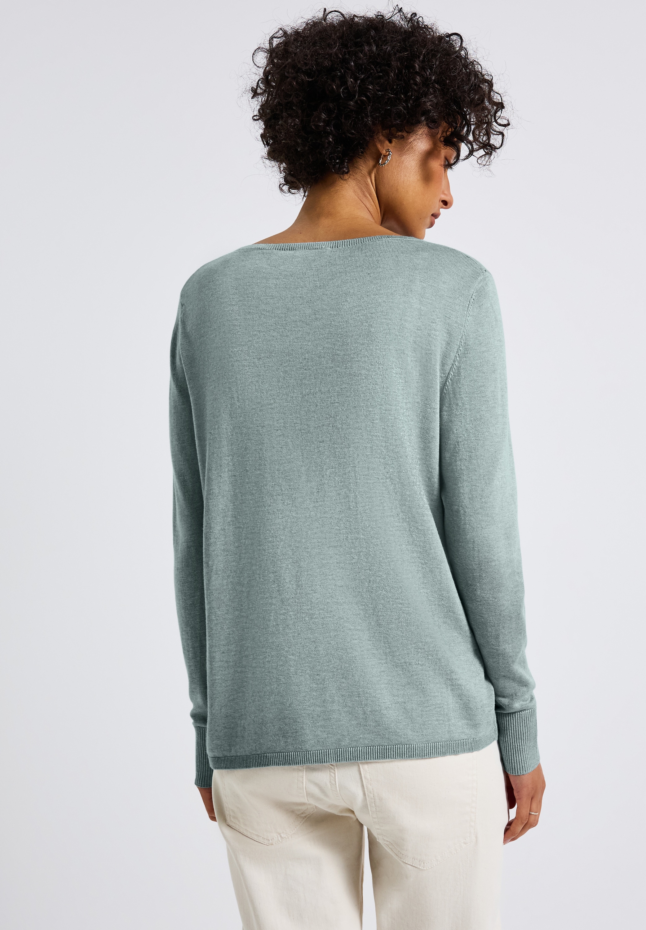 STREET ONE Strickpullover , mit U-Boot-Ausschnitt