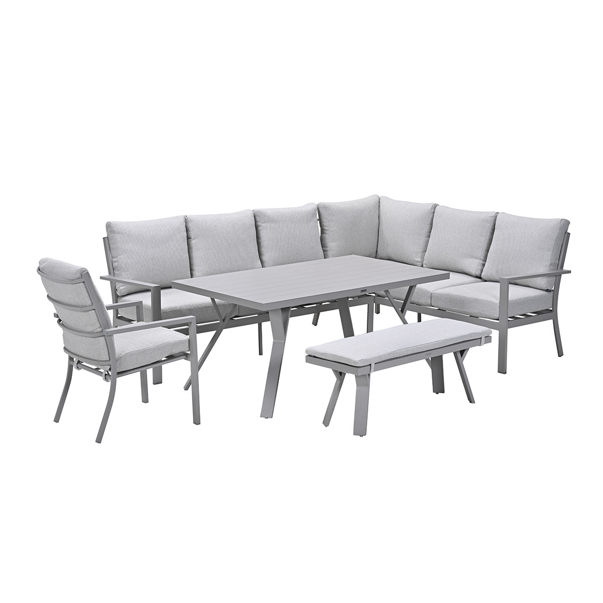 Garden Impressions Senja valley sand - 5-delige loungediningset