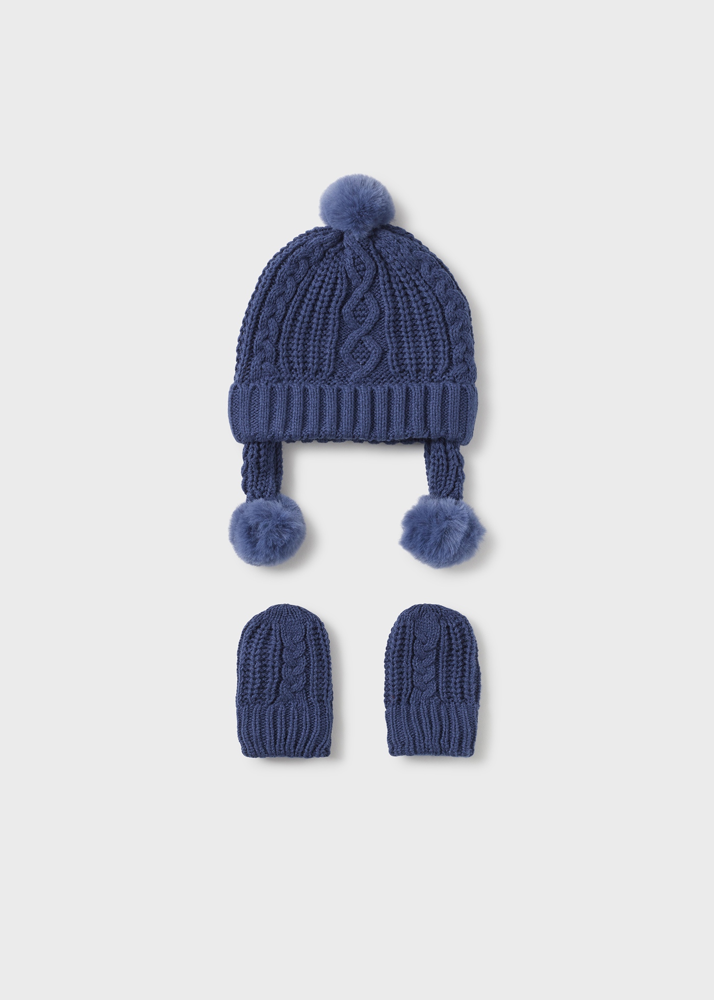 Conjunto de gorro e luvas para recém-nascido