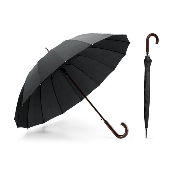 hi!dea 99136 - Parapluie à 16 baleines en pongee 190T avec ouverture automatique