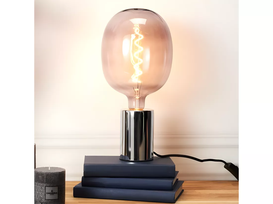 Ampoule ovale LED spirale 27 cm