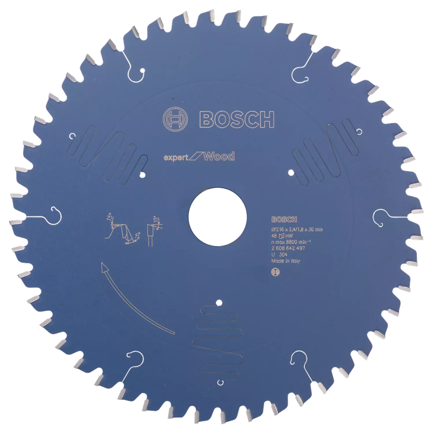 Bosch 2608642497 Expert Cirkelzaagblad - 216 x 30 x 48T - Hout - Carbide