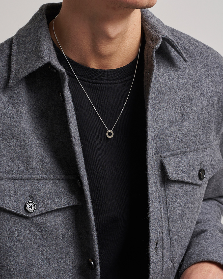 LE GRAMME Circle Necklace Le 1.1 Sterling Silver