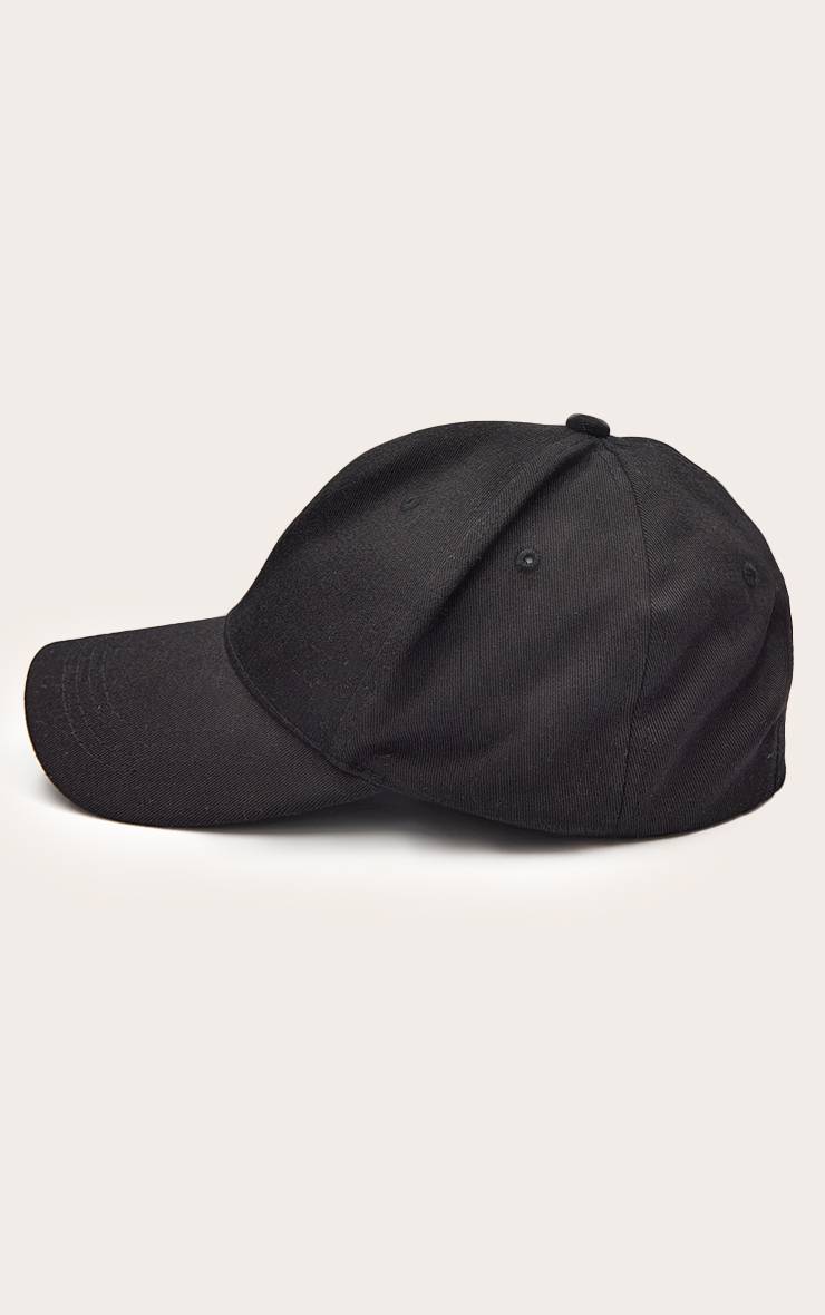 Noir Casquette De Baseball Unie