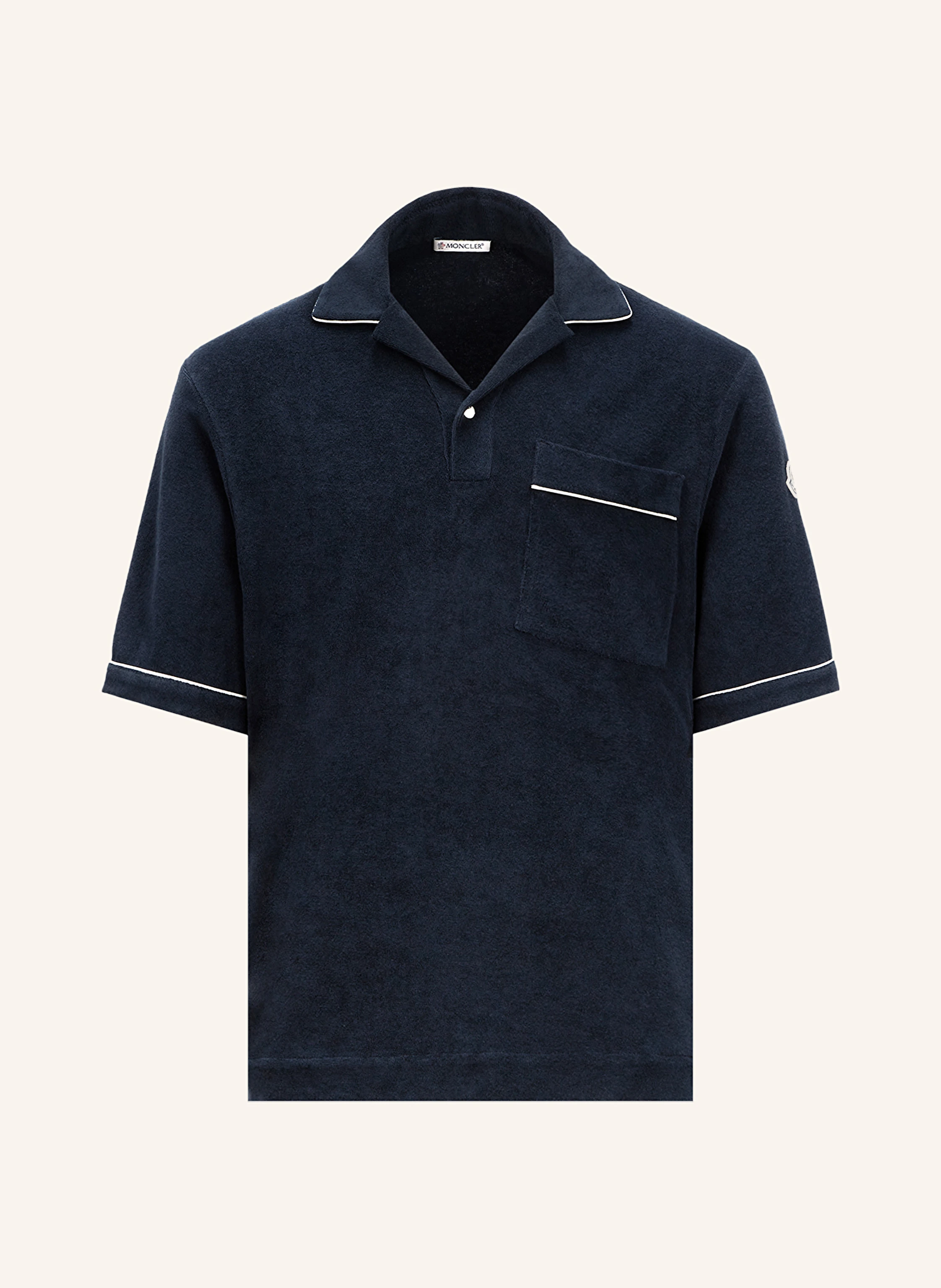 MONCLER Frottee-Poloshirt Loose Fit