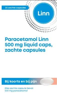 Linn Paracetamol 500 mg Liquid Caps 20 capsules