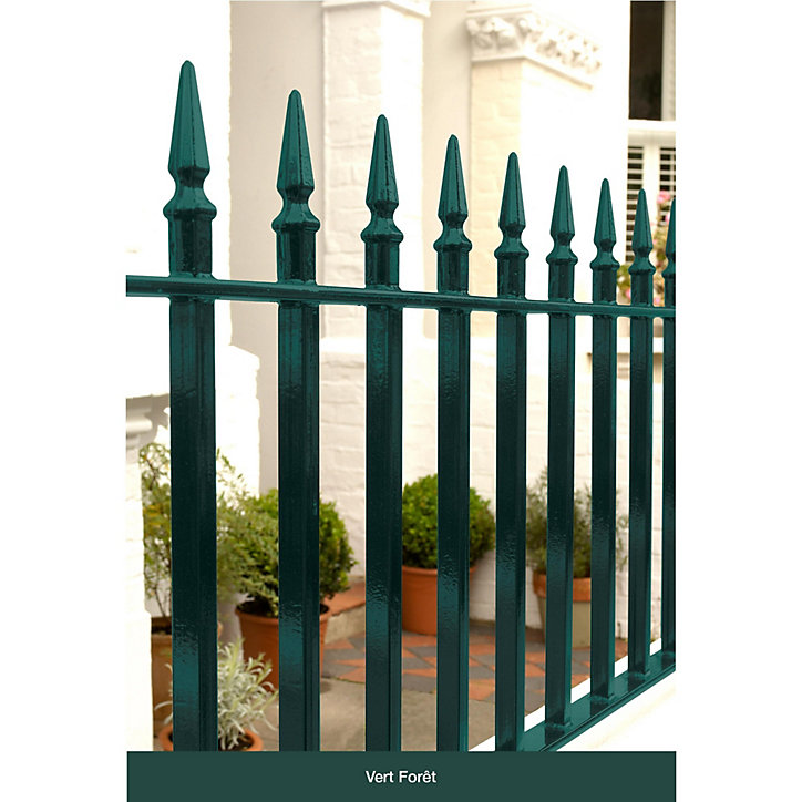 Peinture extérieure métal direct sur rouille Hammerite brillant laqué vert forêt 0,75L