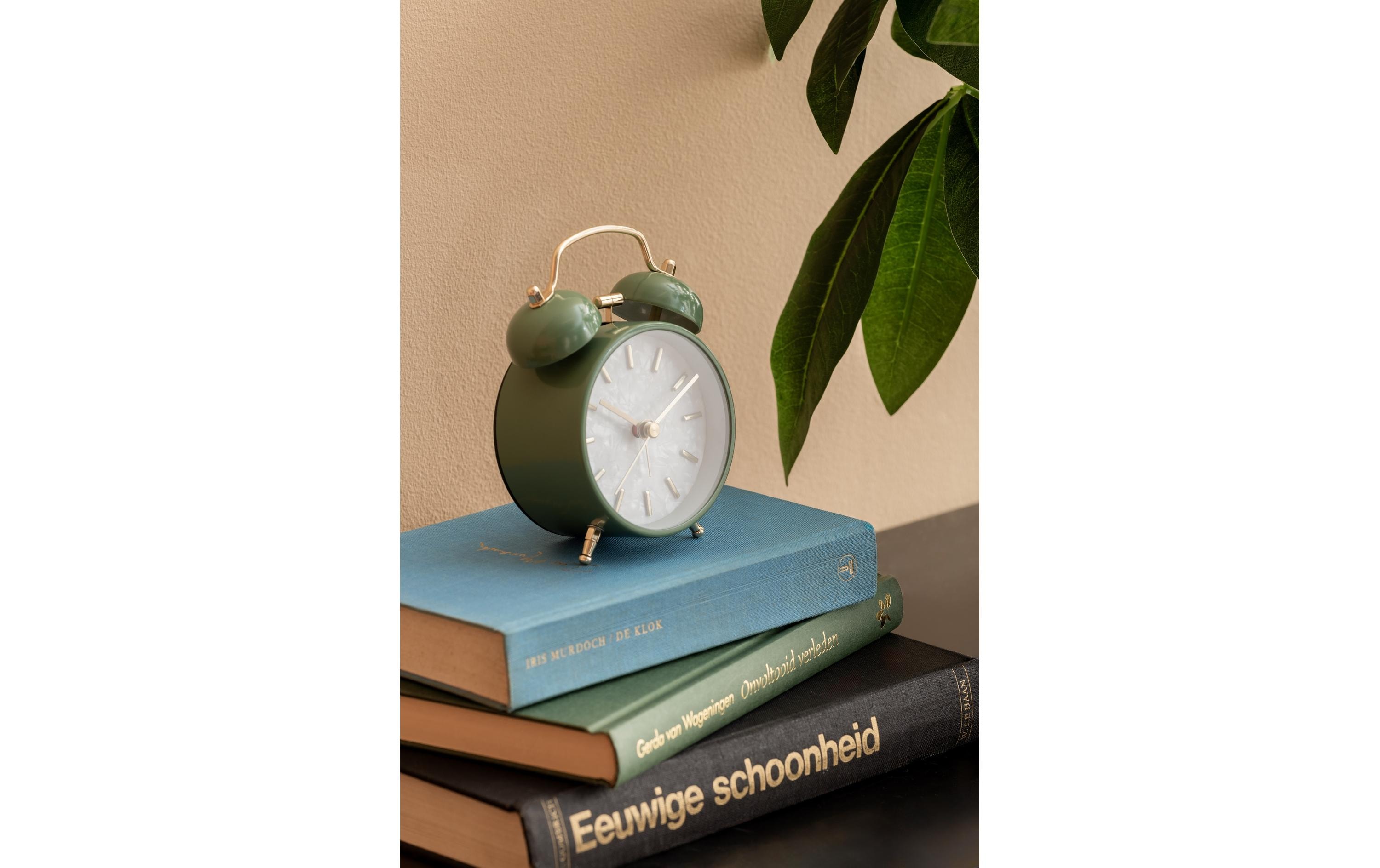 Klassischer Wecker Pearl Glow Jungle greenWecker mit Doppelglocke