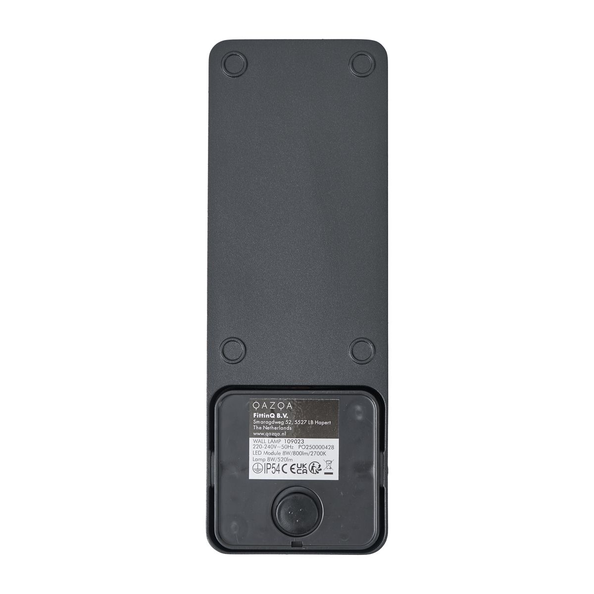Buiten wandlamp zwart met schemersensor incl. LED - Shift