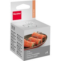 Pince à roulade, inox, set de 4