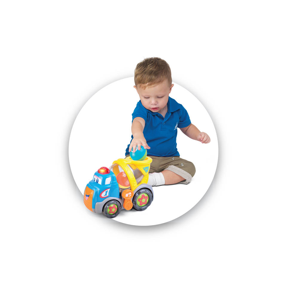 Happy Kid cementwagen met ballen