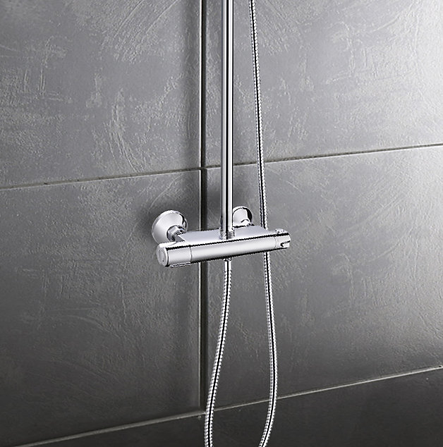 Mitigeur de douche thermostatique chromé Edouard Rousseau Breva
