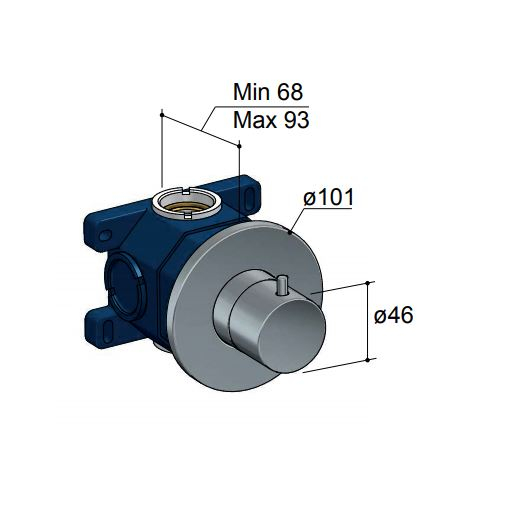 Hotbath Cobber Afbouwdeel stopkraan Geborsteld Nikkel B010