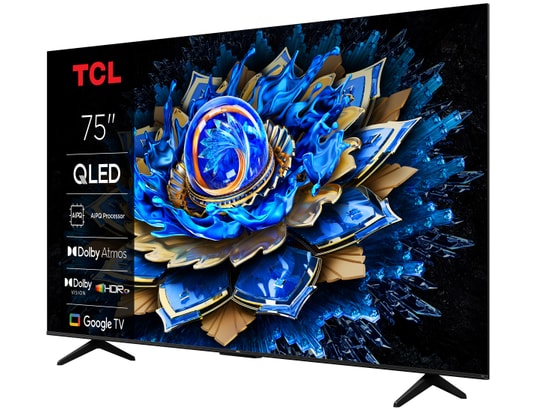 TCL - TV QLED 4K 189 cm 75T69C 4K QLED avec Google TV 2025