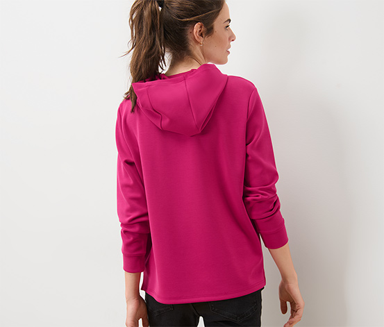 Hoodie aus Modal-Mix