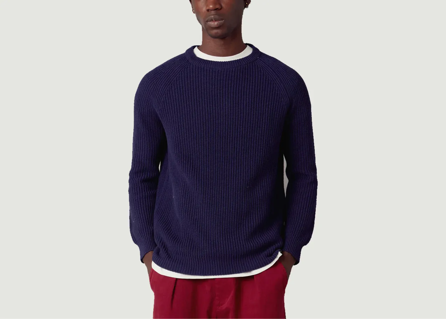 Sergio - Pull en coton biologique GOTS komodo