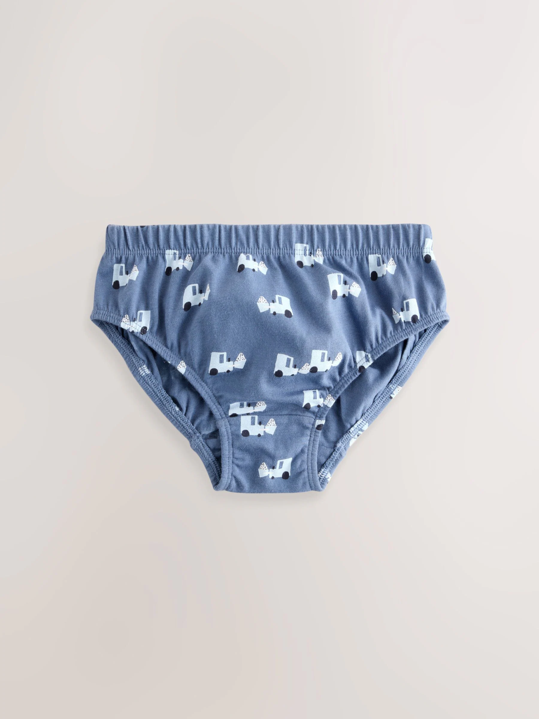 Blauw vervoersmiddel - Verpakking van 10 onderbroeken (1,5-10 jr)