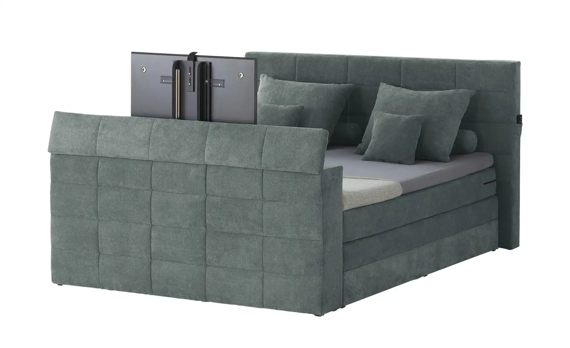 uno TV-Boxspringbett mit motorischer TV-Halterung Dillon