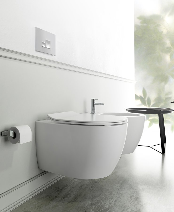 Isvea Sentimenti randloos toilet 51x36.5cm wit glans