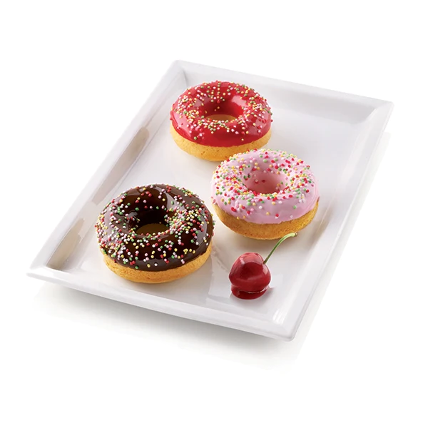 Moule 6 donuts silicone Platinium Silikomart