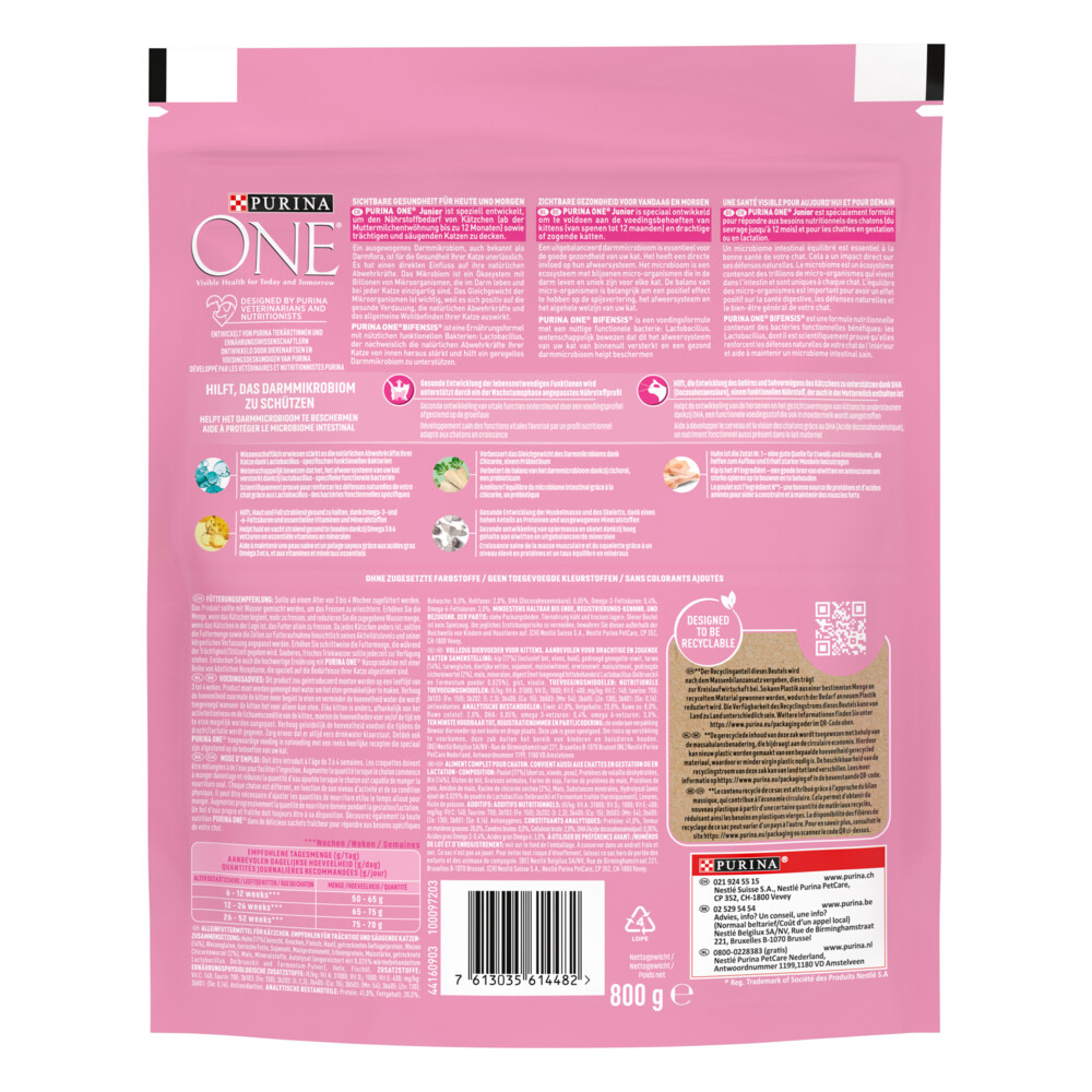 Purina ONE Junior Kip800 gr
