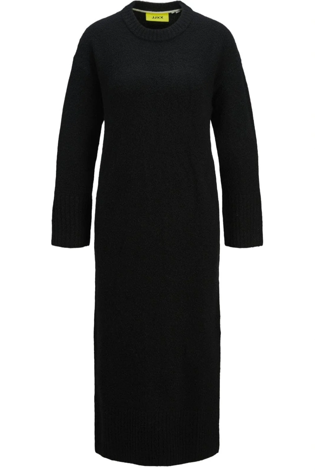 Jjxx Jxoline Diverse Dress Knit 12268051 4641064 black moonbeam neck piping