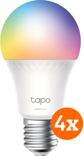 TP-Link Tapo L530E - Wit en Gekleurd Licht - E27 - 4-pack