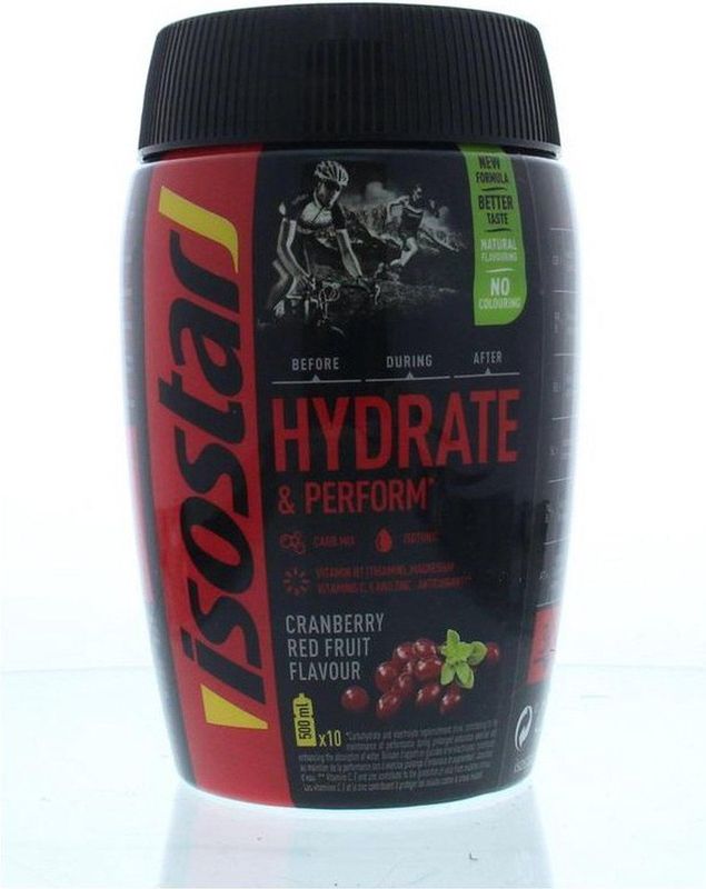 Isostar | Hydrate & Perform | Cranberry | 10 x 500ml | Isotone Sportdrank