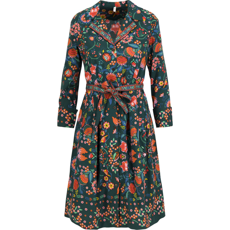 Blutsgeschwister Damen Zauberknopf Und Kragen Kleid