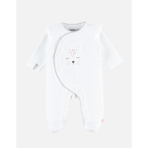 Babou & Kendi Pyjama Kendi velours écru 3 mois - NOUKIE 'S