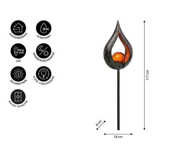 Dehner Solar-Stab Hammerschlag, ca.