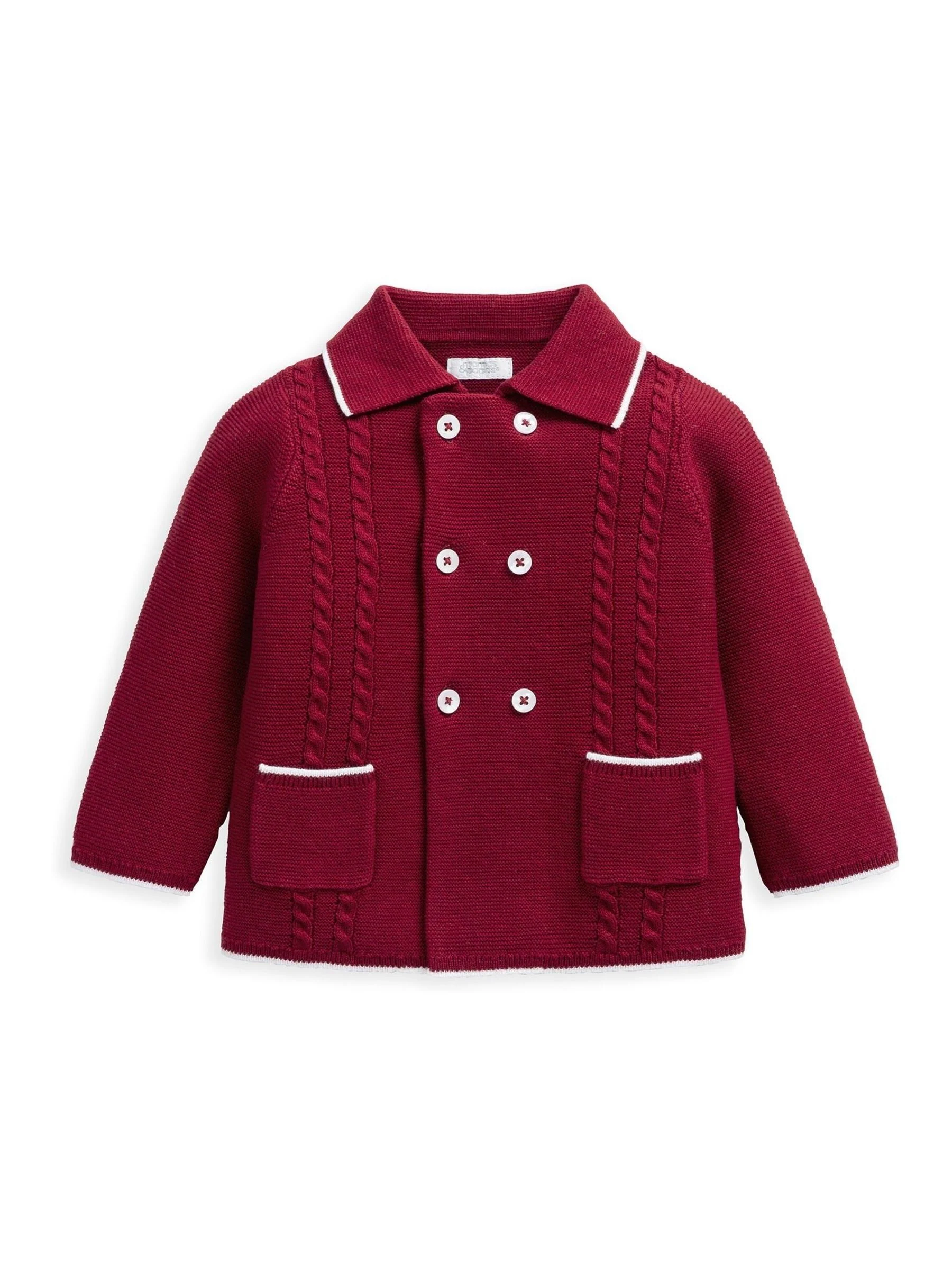 Mamas & Papas Rood Mr Santa Kerstmis Top & Leggings Gebreide Set