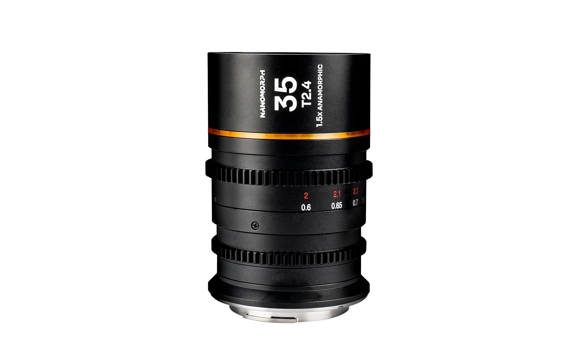 Festbrennweite Nano 1.5X 35 mm T/2.4 (Amber) – Sony E-Mount<br>Ultra kleines anamorphotisches Objektiv für Super35-Sensoren