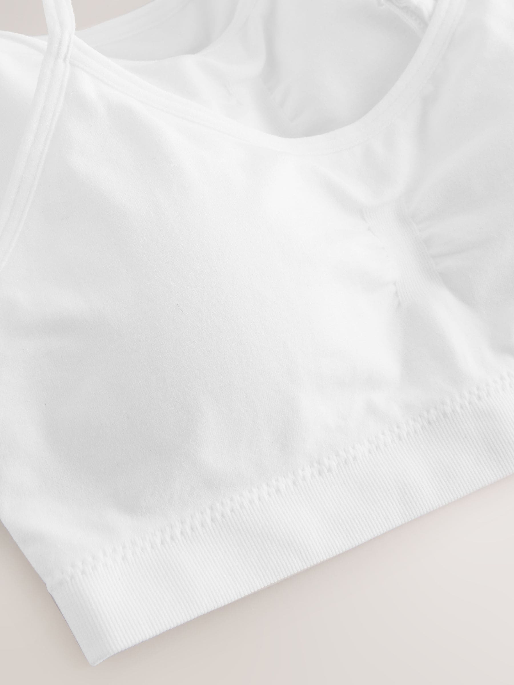 Wit - Seamfree Strappy Crop Tops with Removable Lightly Padded Cups 3 Pack (7-16yrs)