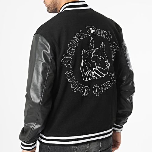 Veste Teddy Noir