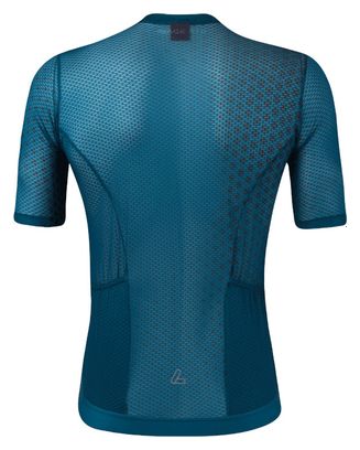 Maillot de vélo Loeffler à manches courtes FZ Cool Air Bleu Corail-Bleu