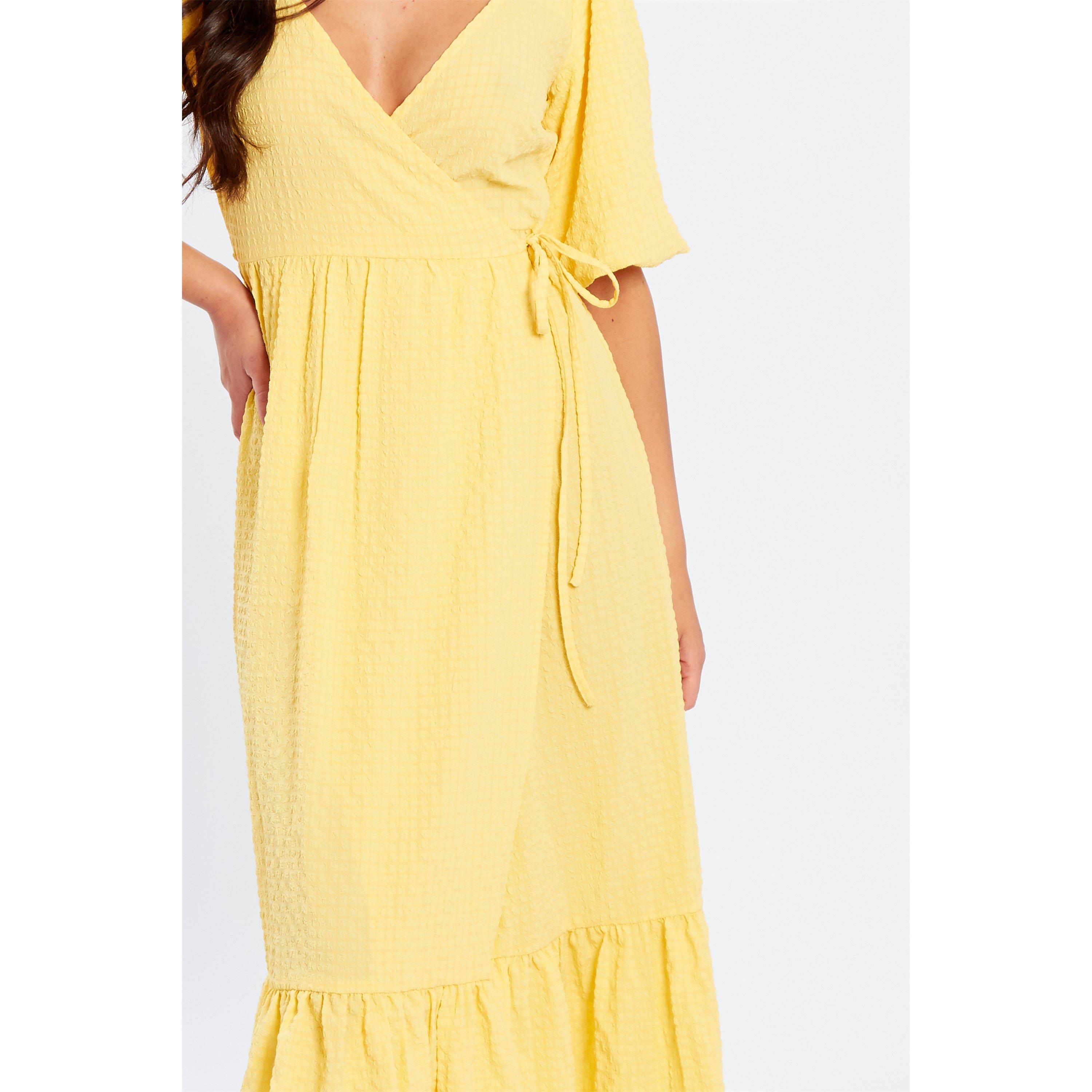 Be You Crepe Wrap Midi Dress