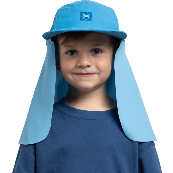 Casquette randonnée BUFF DESERT CAP KIDS SOLID AZURE
