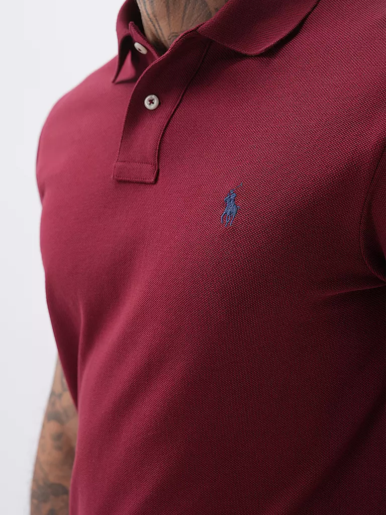 POLO RALPH LAUREN Poloshirt Slim Fit dunkelrot