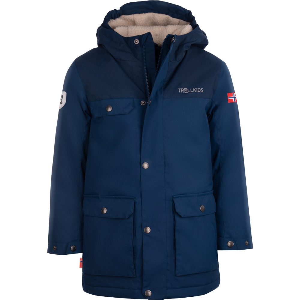 Trollkids Gudvangen Parka Kinder mystic blue