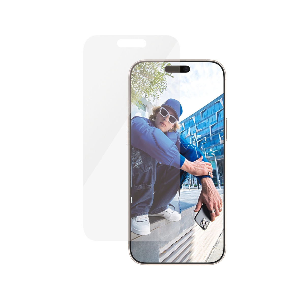 PanzerGlass Displayschutzglas »Classic Fit Screen Protection« für Apple iPhone 16 Pro Max Displayschutzfolie, Schutzfolie, Bildschirmschutz, kratz- & stossfest