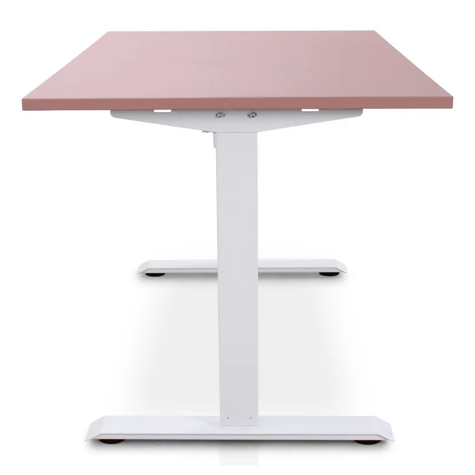 MRC EASY Zit-Sta Bureau – Elektrisch Verstelbaar – 140x80 cm – Blad Dusty Rose