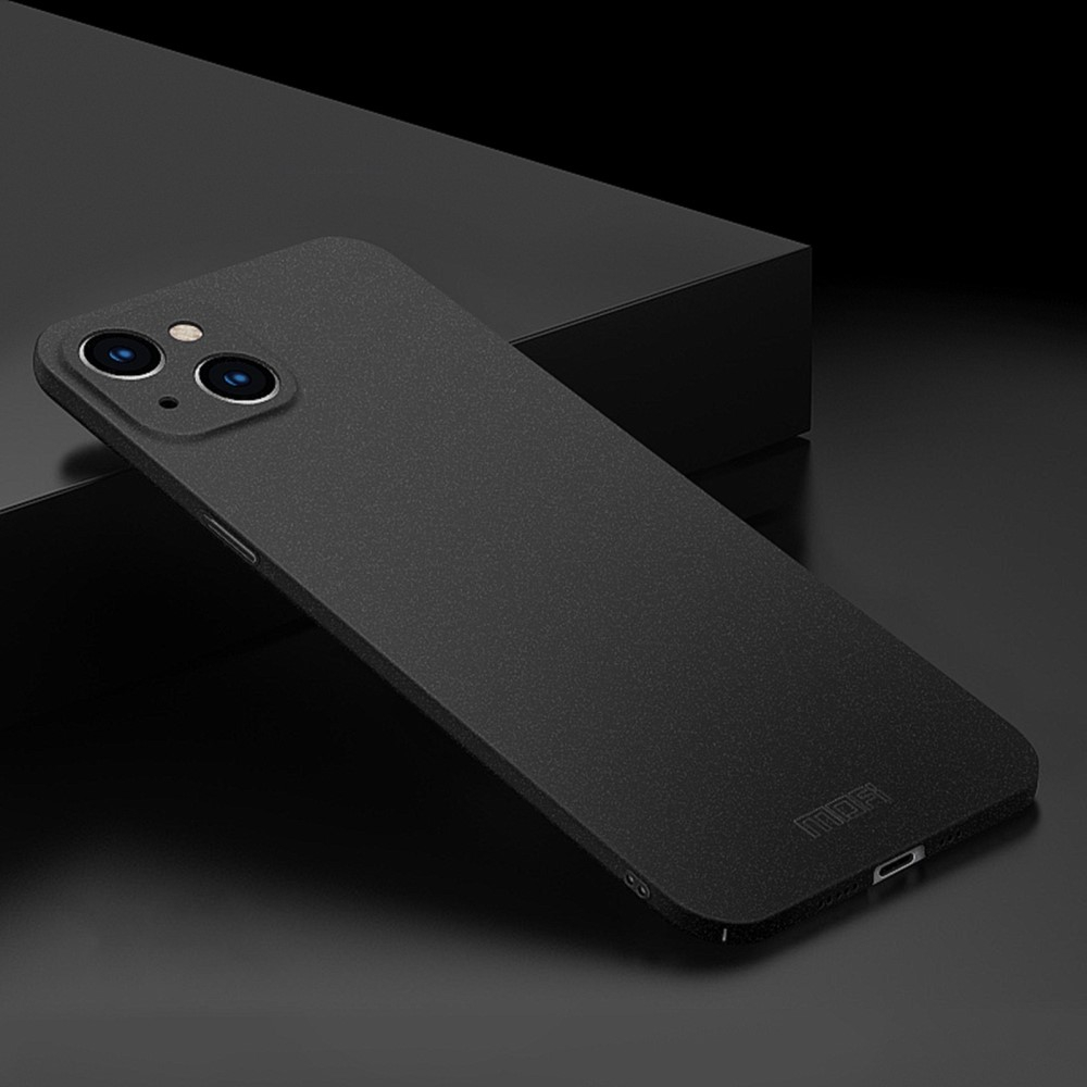 iPhone 14 Hülle Hardcase Super Slim   Kameraschutz - Schwarz (Matt)