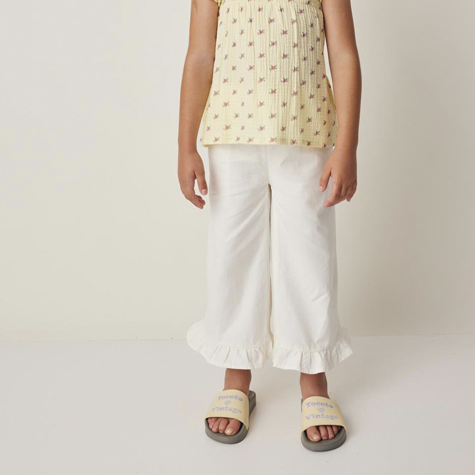 Hose Low Ruffled Off White