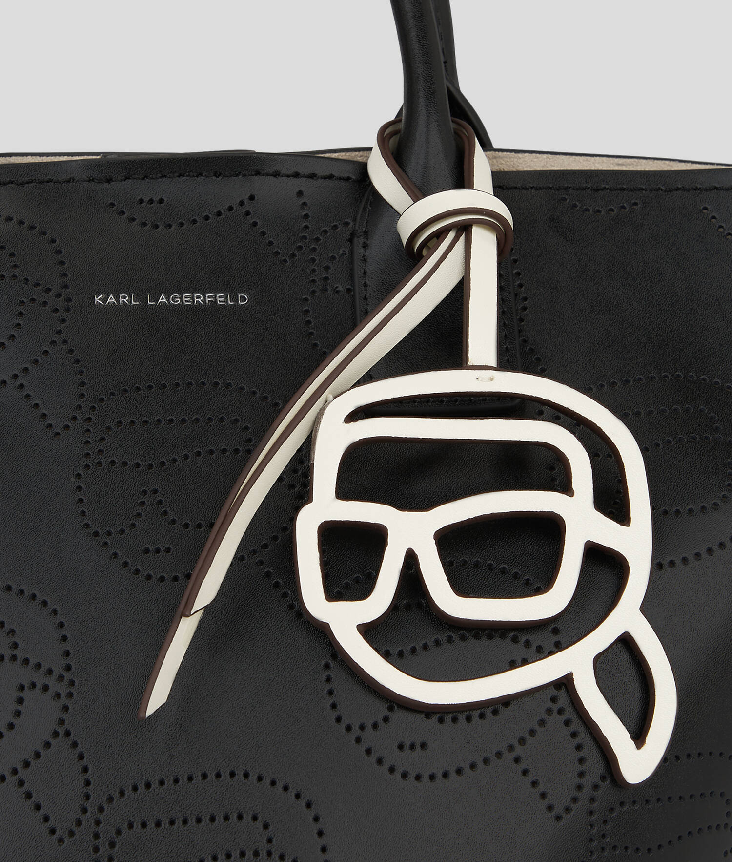 SAC CABAS PERFORÉ IKON - Noir