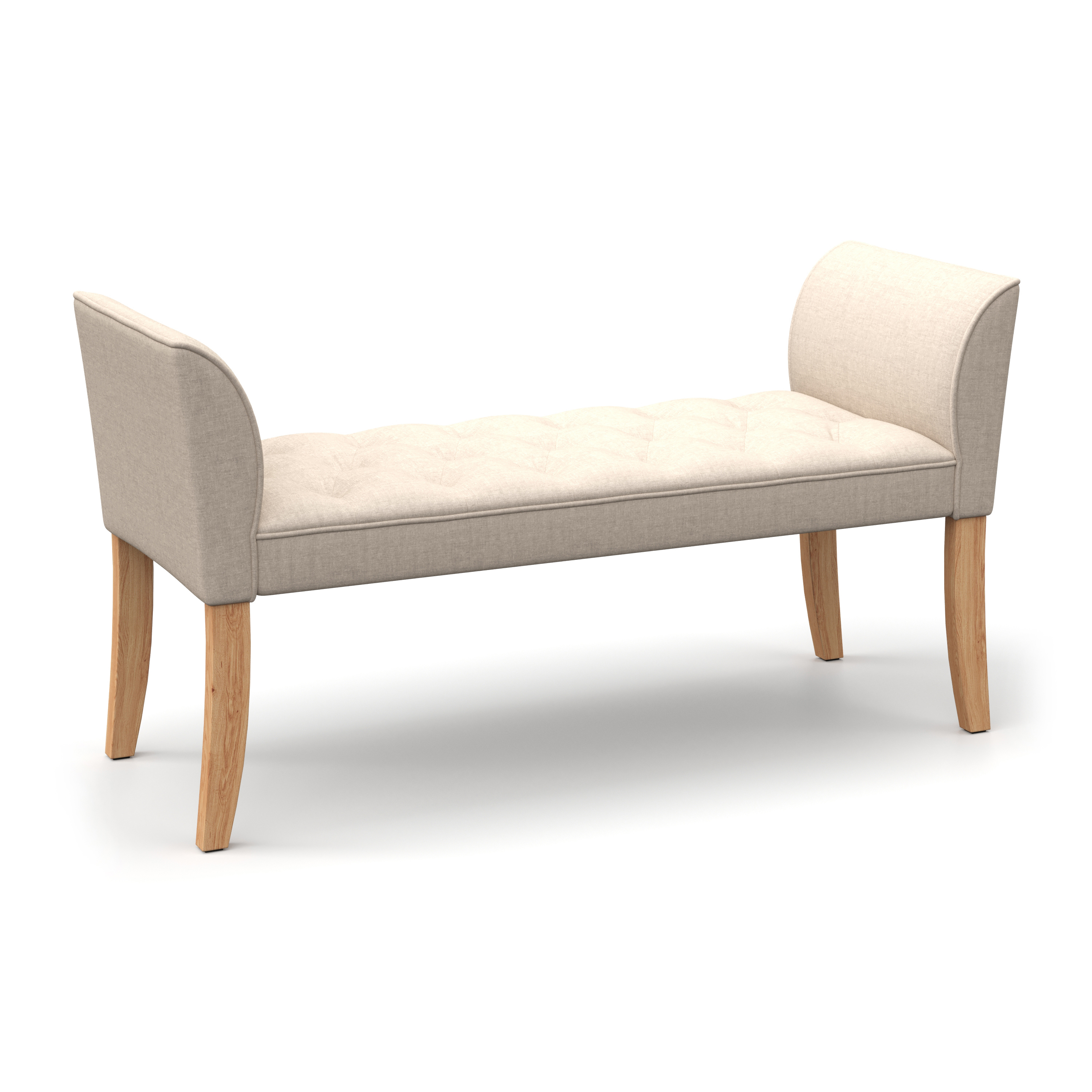 Sitzbank mit Lehne LUBA beige