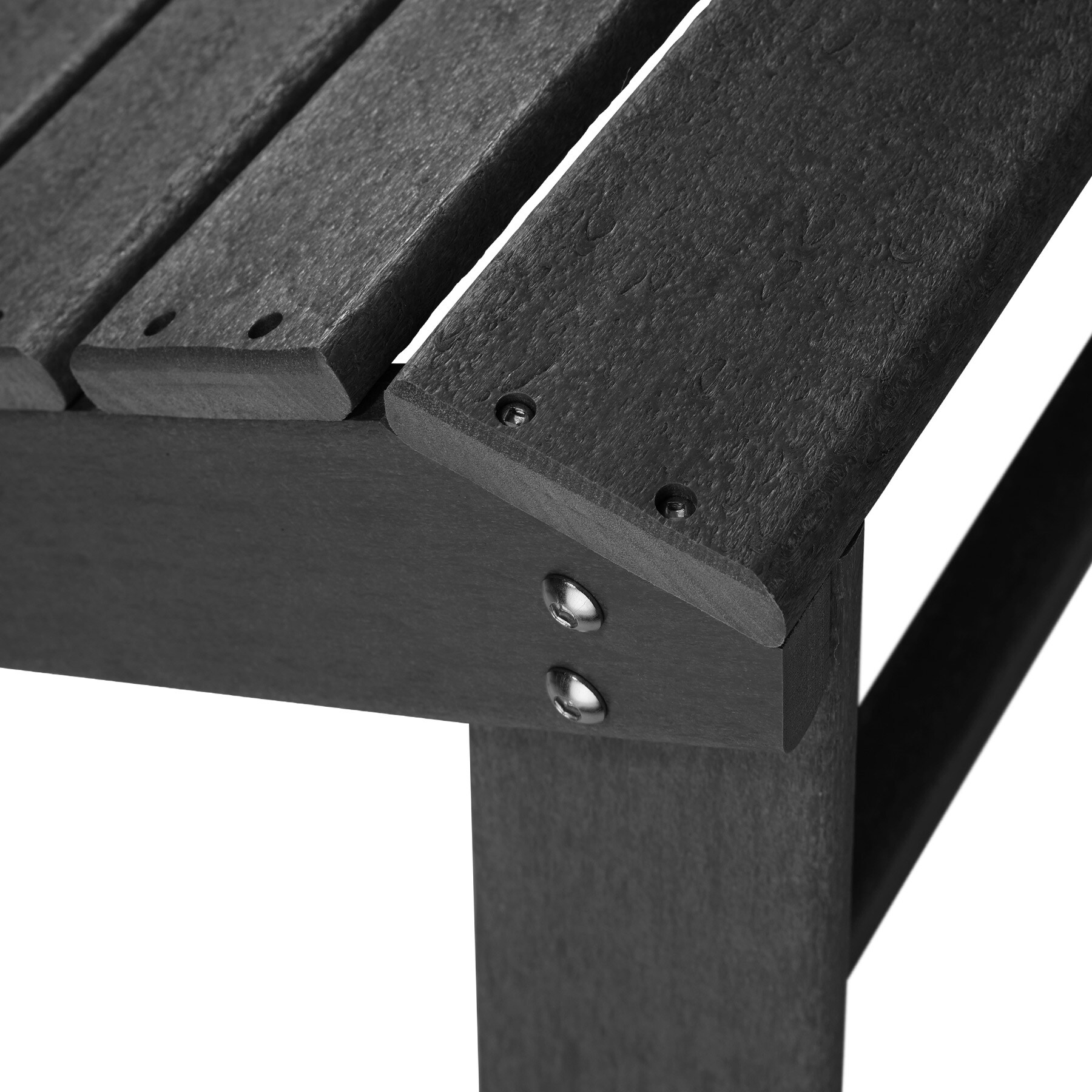 tectake® Fußablage, für Gartenstuhl im Adirondack-Stil, wetterfest und UV-beständig, 48 x 48,5 x 38 cm