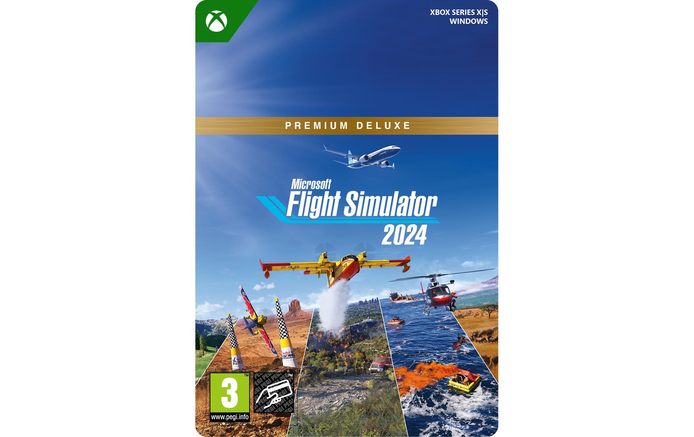 MS Flight Simulator 2024- Premium Deluxe Edition<br>Erkunden Sie die Welt mit grössten Flugzeugflotte, Xbox Series X/S, PC