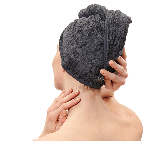 Turban-Handtuch, anthrazit